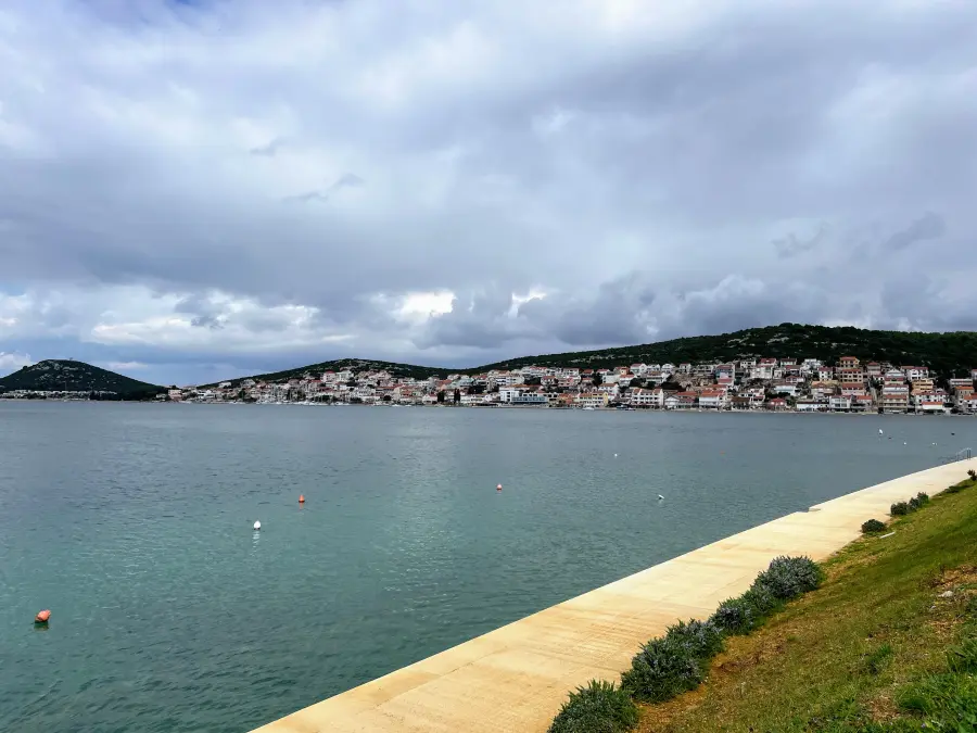 Picturesque village with waterfront houses in Croatia.